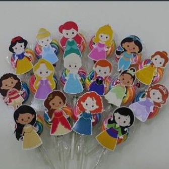 

Princess Disney Permen Lolipop Isi 12Pc Candy Custom Ulang Tahun