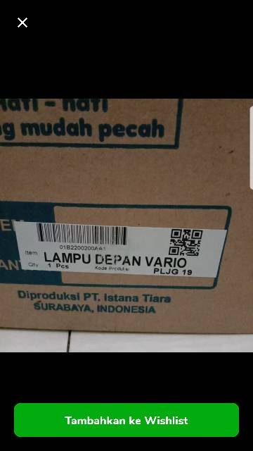 reflektor/ lampu depan vario