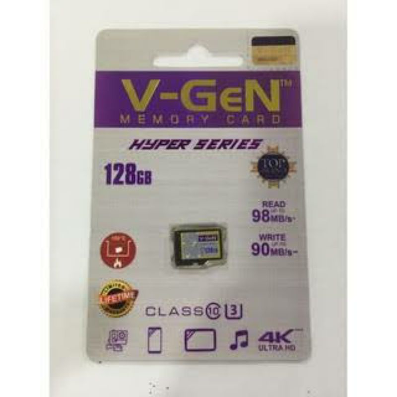 Memory Micro SD V-Gen 16 GB - 32 GB- 64 GB - 128 GB Hyper Series