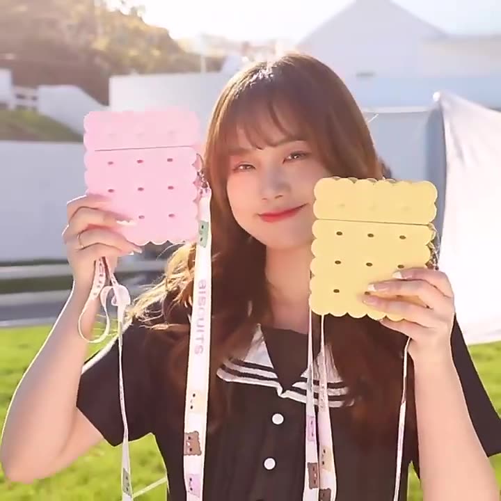 Botol Air Minum Biskuit Water Bottle Cookies Kawai 380ML 222-34