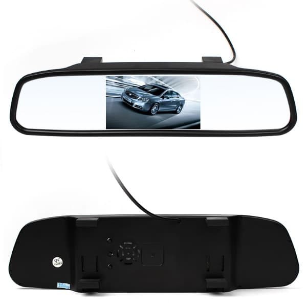 Monitor Mirror TFT 4.3 Inch Parking Camera - PAKET Kc Spion Mobil &amp; Kamera LED