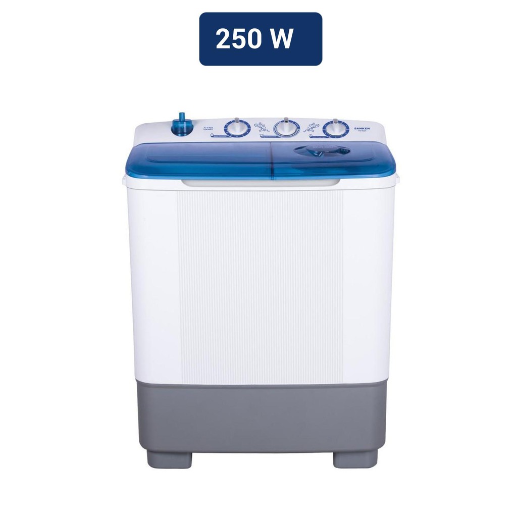 Sanken TW-882BUN Mesin Cuci 8 kg – Putih Biru
