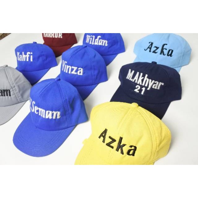 TOPI BASEBALL ANAK BORDIR NAMA SENDIRI ( PREMIUM )