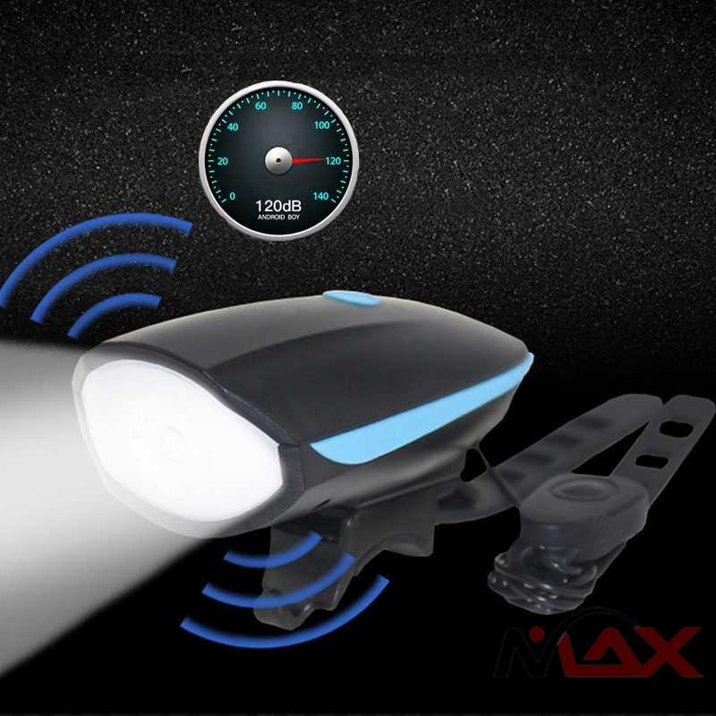 Lampu depan Sepeda + Klakson LED Cree XPG dengan super terang horn aksesoris MTB Gunung elektrik