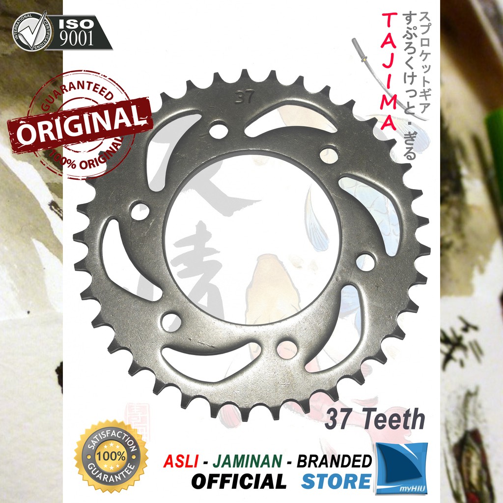 Gigi Tarik 35T~39T YAMAHA Byson, Xabre Gir Belakang - Rear Sprocket Gear TAJIMA