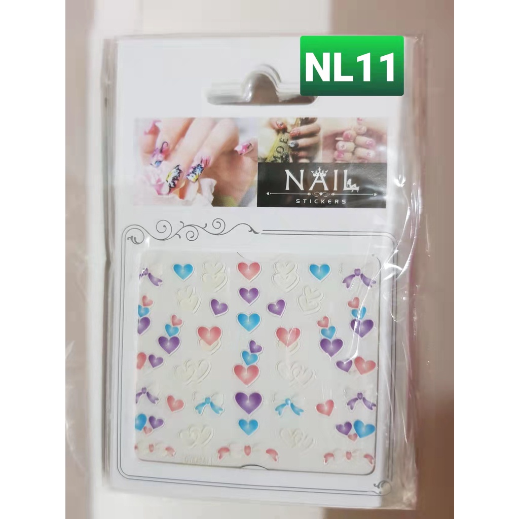 sticker kuku 3D motif lucu lucu elegan REAL PICTURE