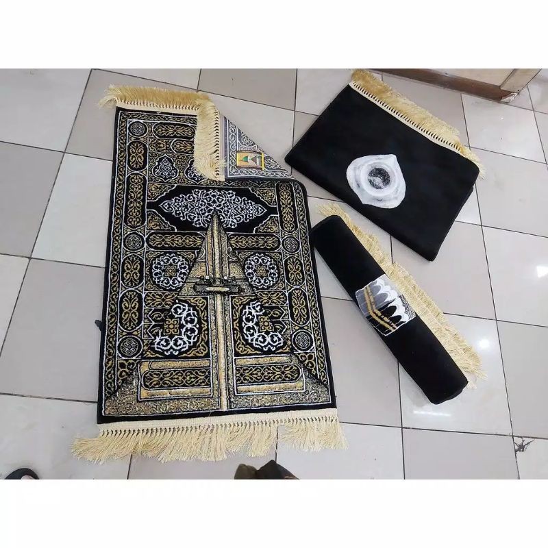 sajadah mescah kiswah premium besar/sajadah madinah