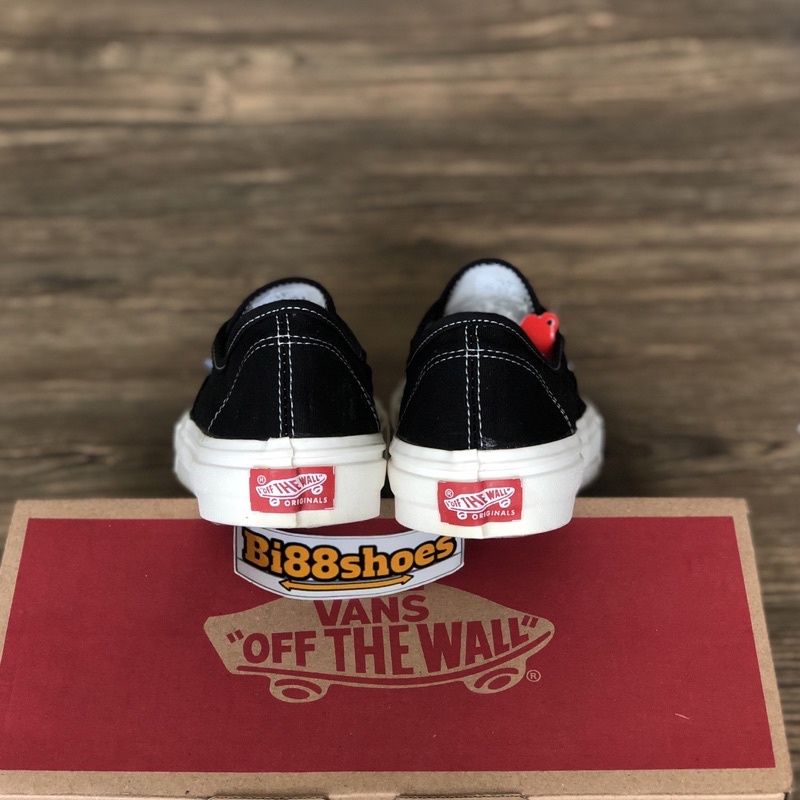 ( PROMO BAYAR DI TEMPAT ) Sepatu vans autentic og black white sneakers pria wanita