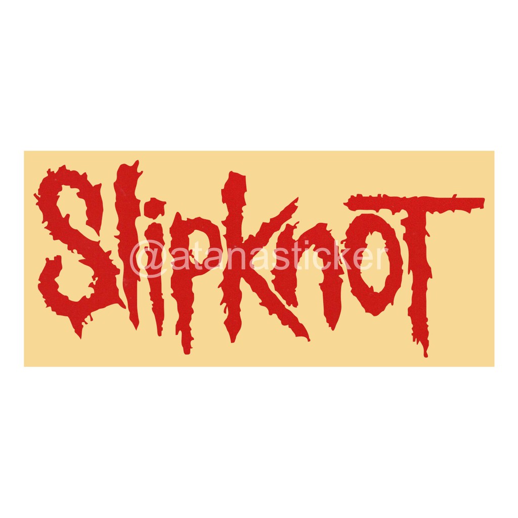 Sticker Cutting Logotype Slipknot 10x4,5cm