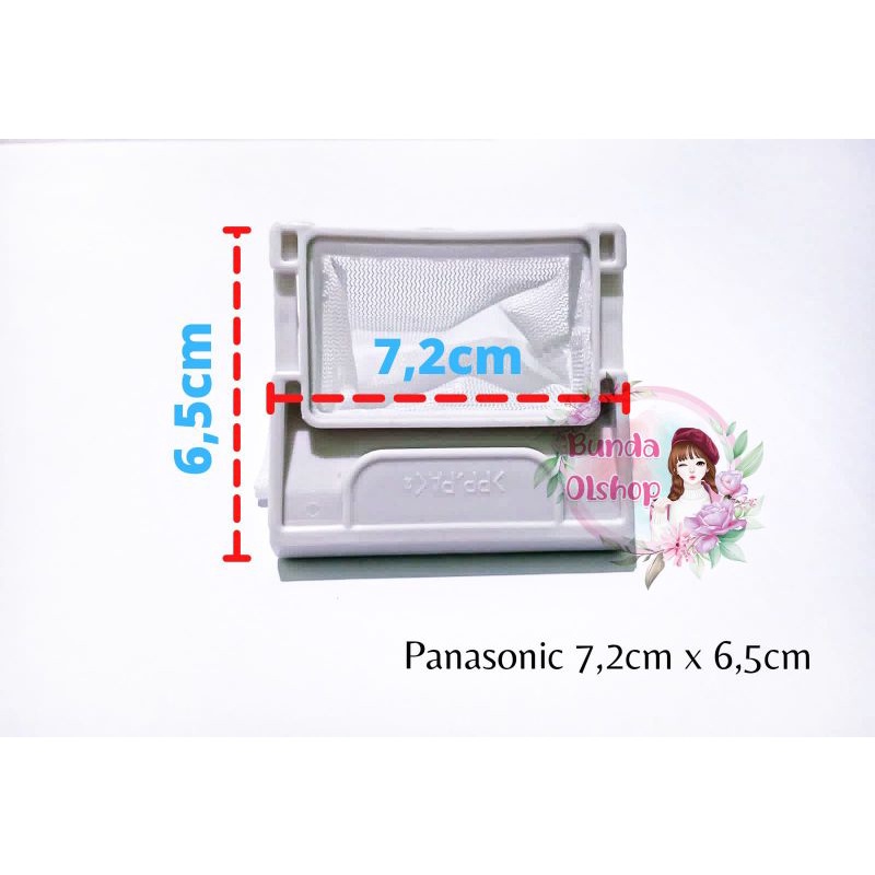 Saringan Air Mesin Cuci LG - Panasonic 7.2cm x 6.5cm