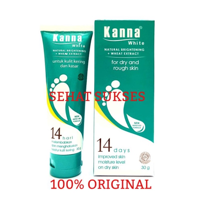 KANNA KRIM LEMBUT (WHITE) 30GRAM - UNTUK KAKI PECAH-PECAH, DAN KULIT KERING