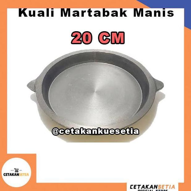 PERALATAN BAKING CETAKAN LOYANG MARTABAK MANIS 20 CM TERANG BULAN COR BESI BAJA TEBAL PERLENGKAPAN