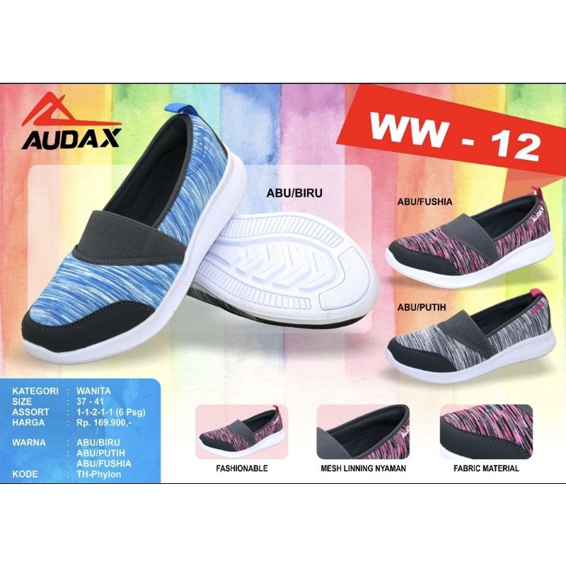 SEPATU AUDAX/ANDO SLOP MURAH SUPER RINGAN WW 12