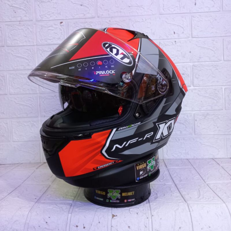 KYT HELM NFR XAVI FORES 2021 MATT BLACK RED