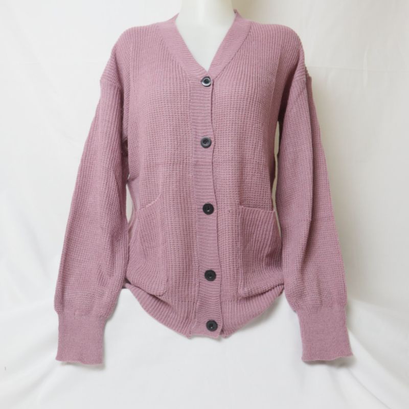 CARDIGAN RAJUT WANITA MERISSA OUTER CARDI-Nila muda