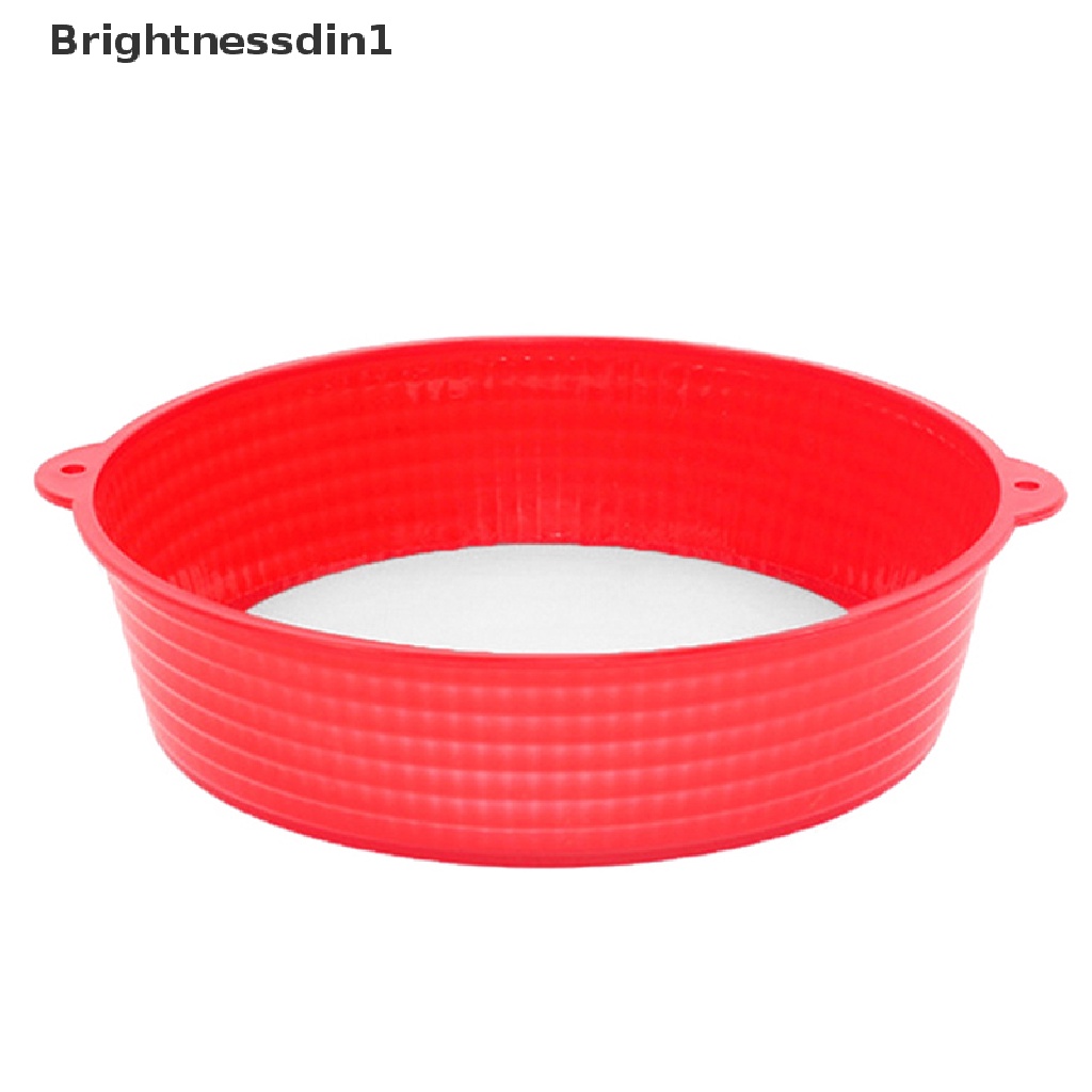 1 Pc Saringan Tepung Bentuk Bulat Bahan Plastik Ukuran 19cm Untuk Dapur