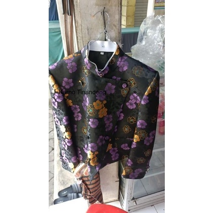 surjan kembang pakaian adat jawa pria KT