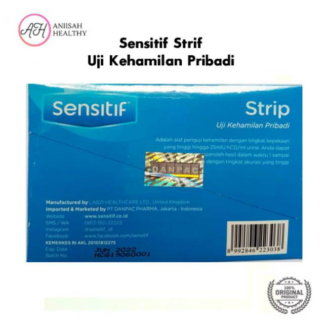 Sensitif Strip / Tes Kehamilan / Pregnancy Test / Testpack / Tes Hamil