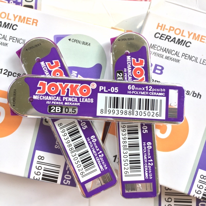 

[ Takkasihmurah ] JOYKO Refill Mechanical Pencil 2B 0.5/ Joyko isi pensil kecil