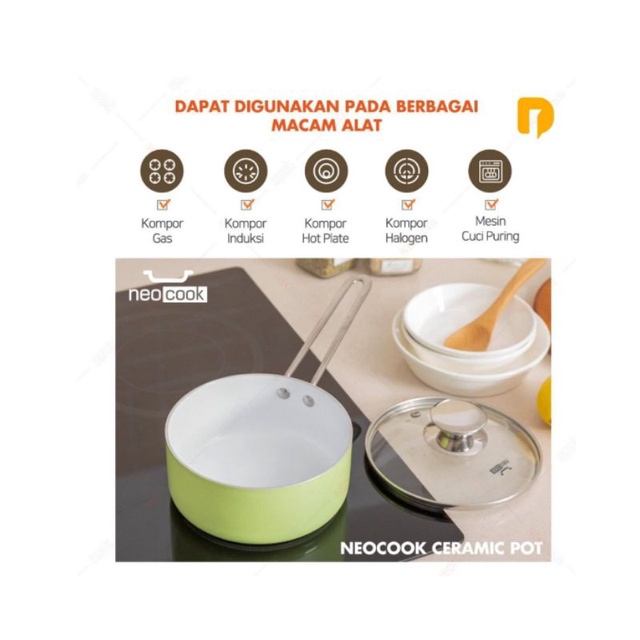 Neo Cook Ceramik Pot Induction 3pcs