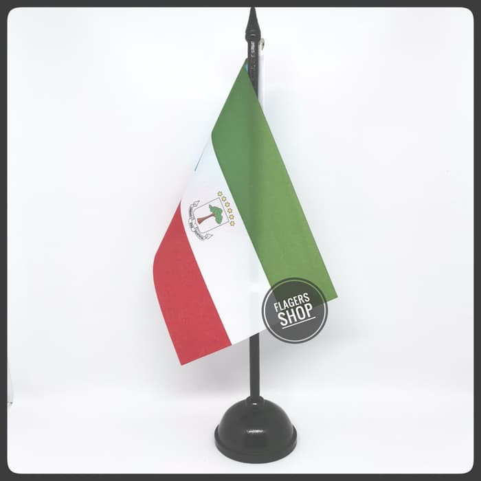 

Bendera Meja Guinea Khatulistiwa/Equatorial Guinea + Tiang Kayu