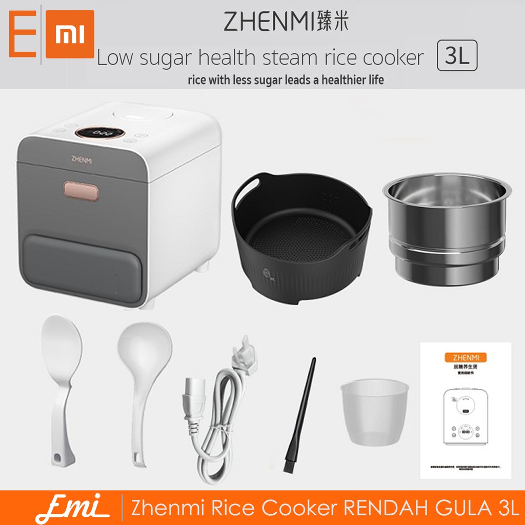 Zhenmi Rice Cooker Health Penanak Nasi Rendah Gula 3L