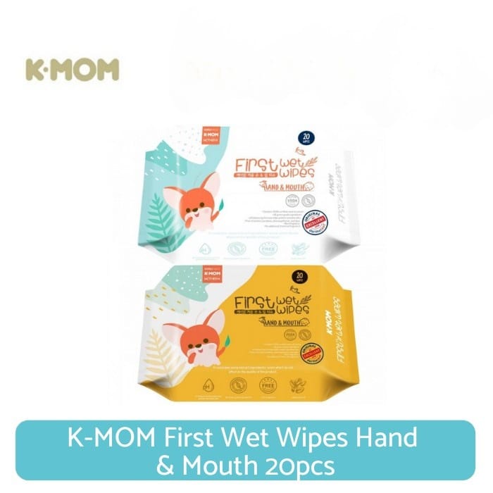 K-mom First Hand &amp; Mouth Baby Wipes 20 Pcs