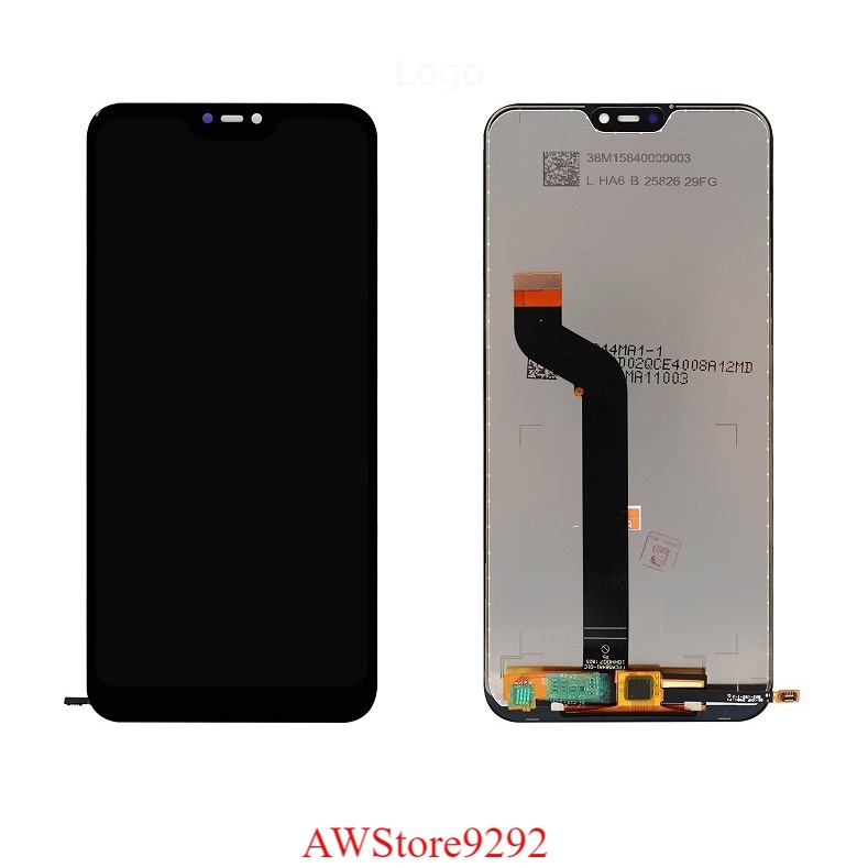 Layar Sentuh LCD TS Touchscreen Fullset XIAOMI REDMI 6 PRO MI A2 LITE - BLACK