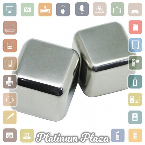 Reusable Stainless Steel Ice Cube 6Pcs / Es Batu Stainless`60YYM8-