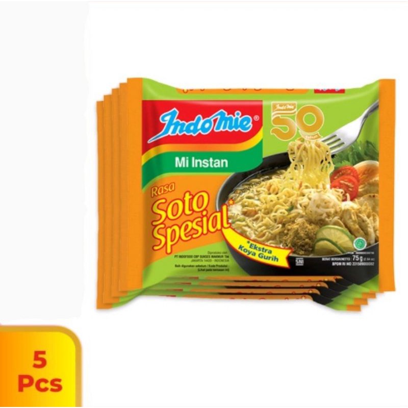

INDOMIE SOTO SPESIAL mie 5 Pcs