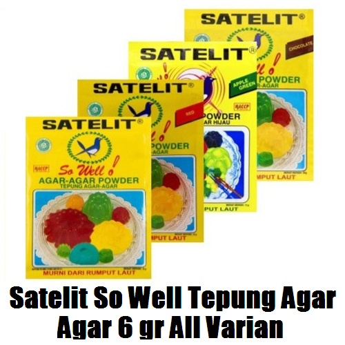 

Satelit So Well Tepung Agar Agar 6 gr All Varian #IDM