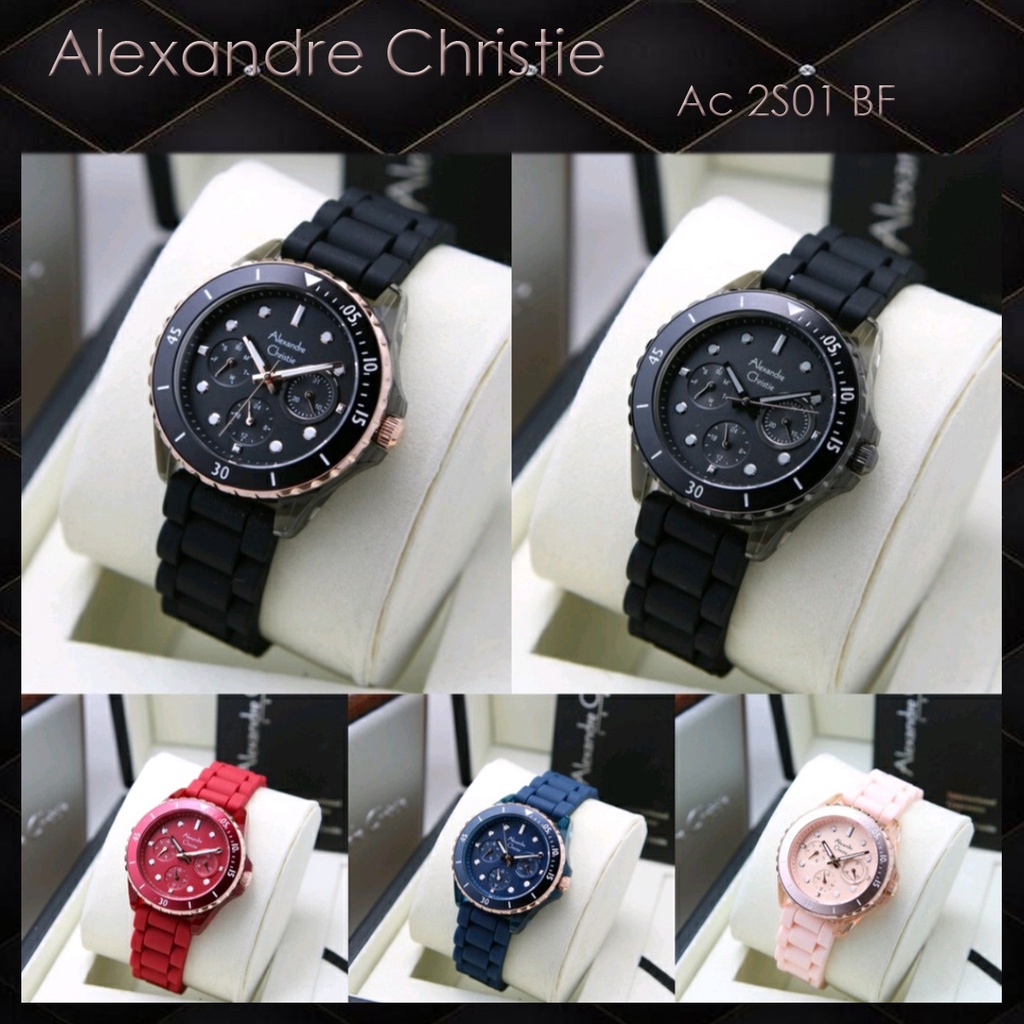 Alexandre Christie Ac 2a01/Ac2a01 Jam Tangan Wanita Original Garansi Resmi 1 Tahun