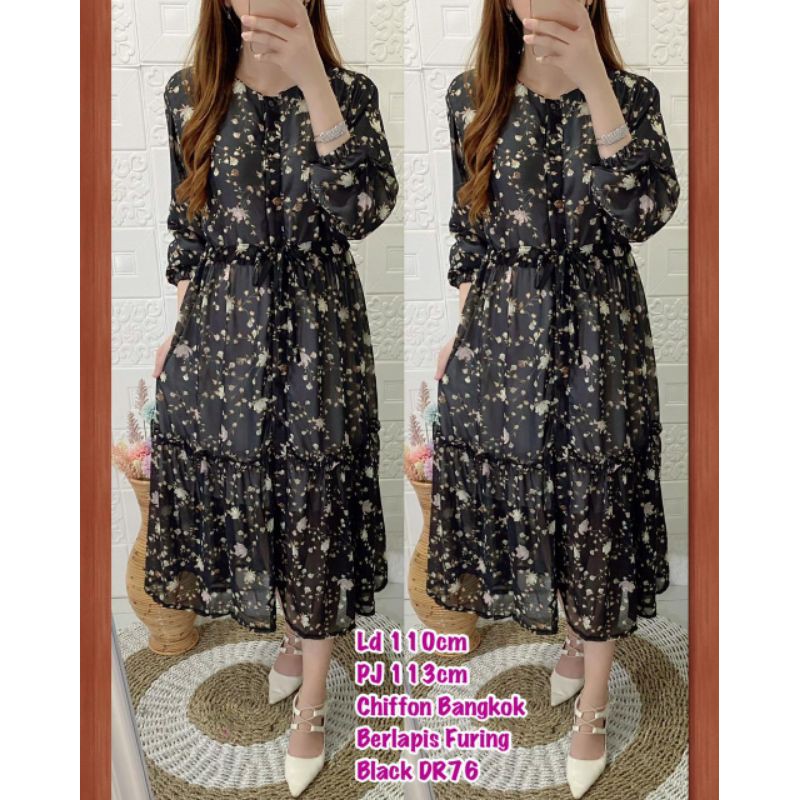 DR76 Dress chiffon Bangkok