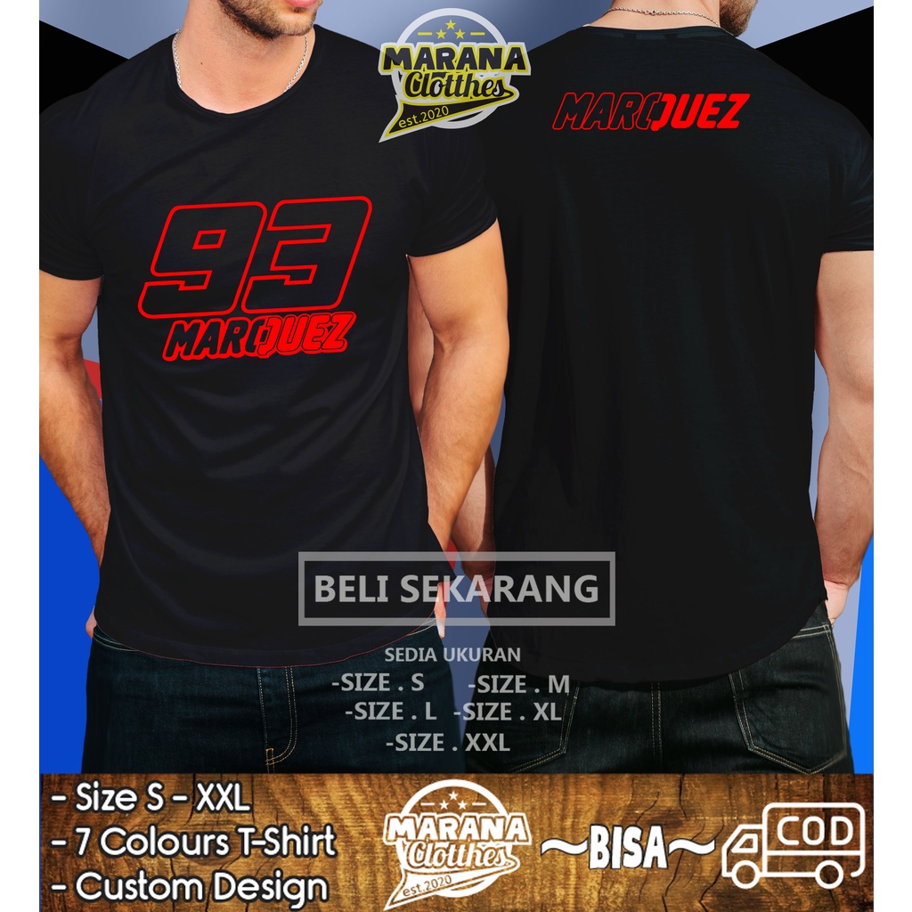 KAOS BAJU 93 MARQUEZ KAOS MOTO GP