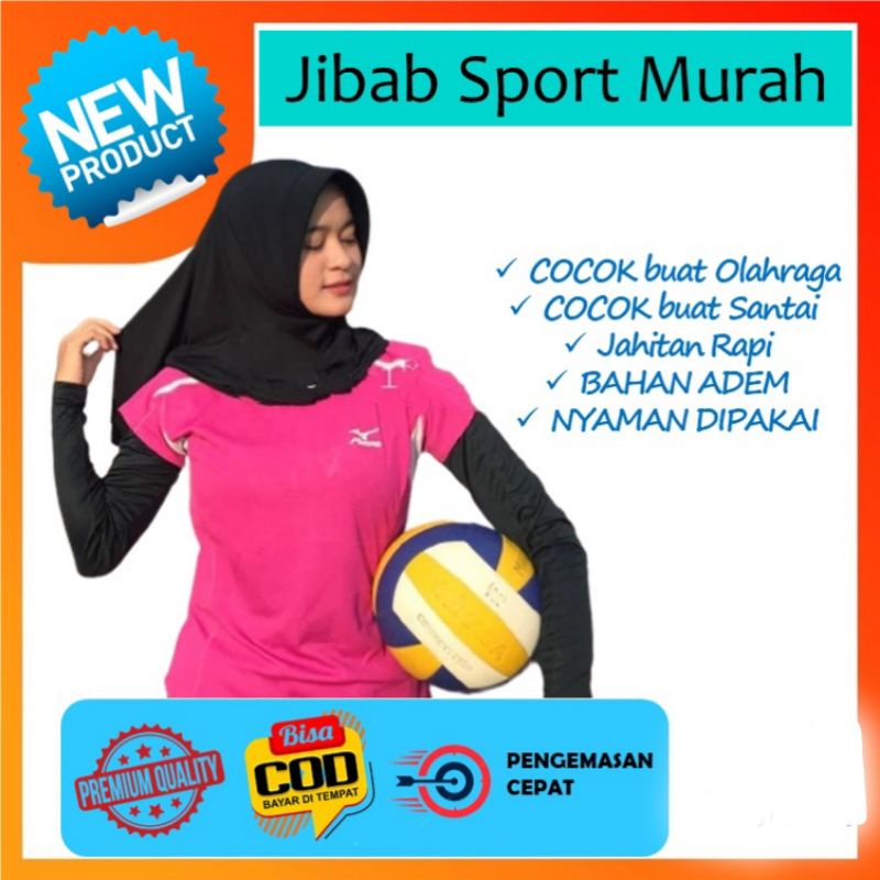 Hijab sport adem nyaman dewasa