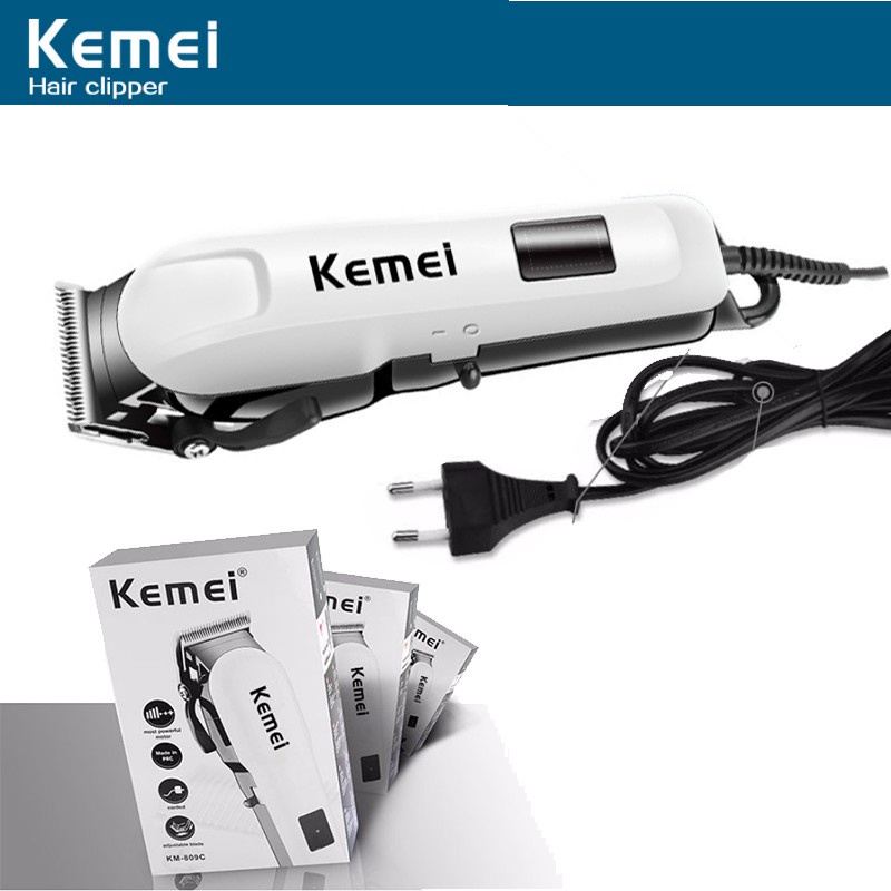 Hair Clipper Kemei KM-809C Alat Cukur Rambut Elektrik Listrik Kabel