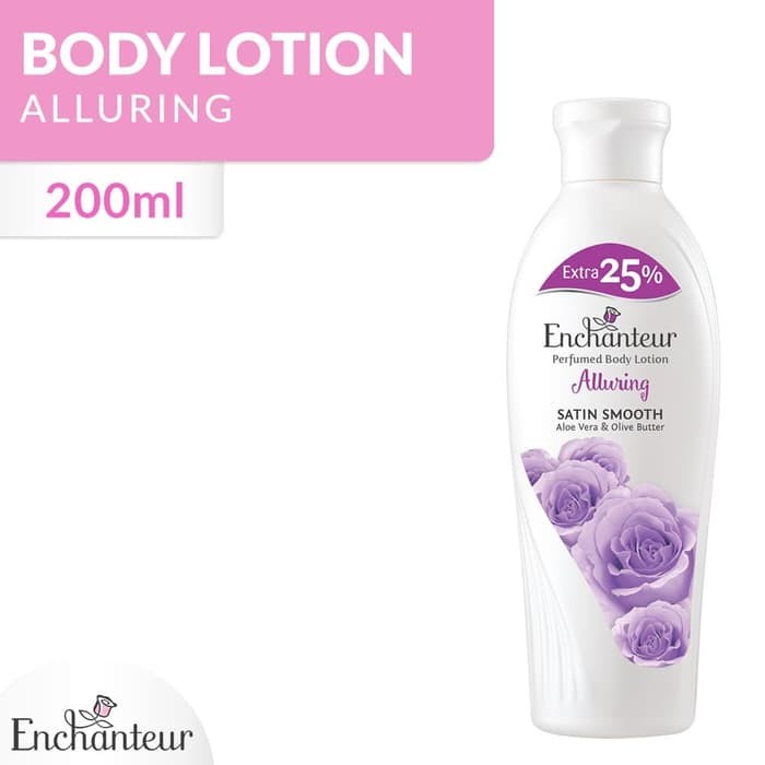 Enchanteur Perfumed Body Lotion Whitening Satin Smooth Alluring