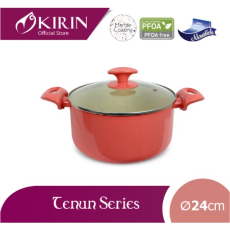 KIRIN SAUCEPAN | TENUN | 24 cm | TEFLON CLASSIC | Panci Anti Lengket