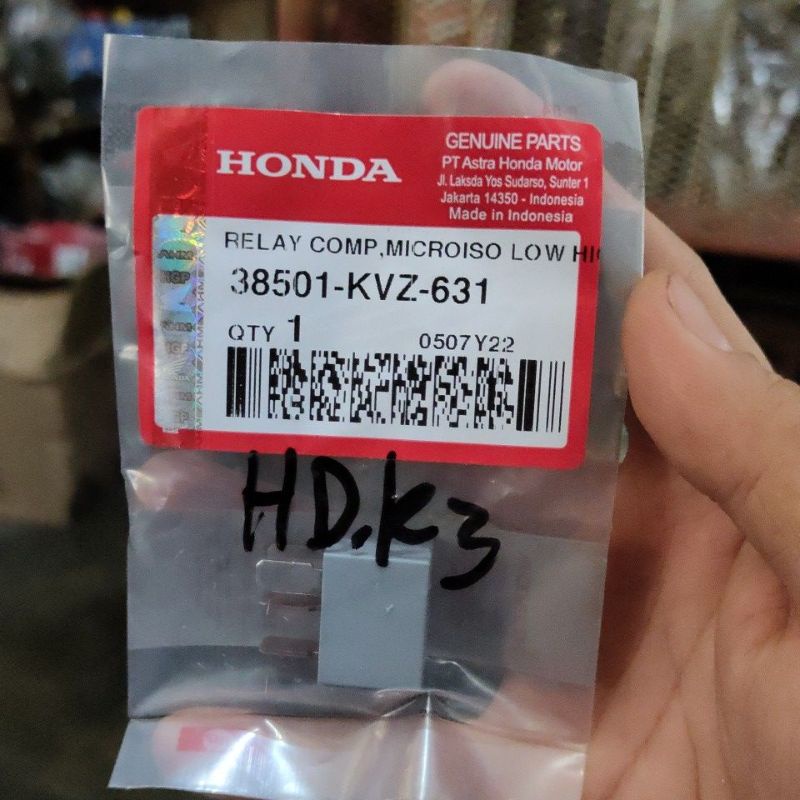 Relay Comp Power/ Rilay kaki 4 kecil (KVZ) Beat Fi Scoopy Fi Vario 125/150 Asli Original AHM