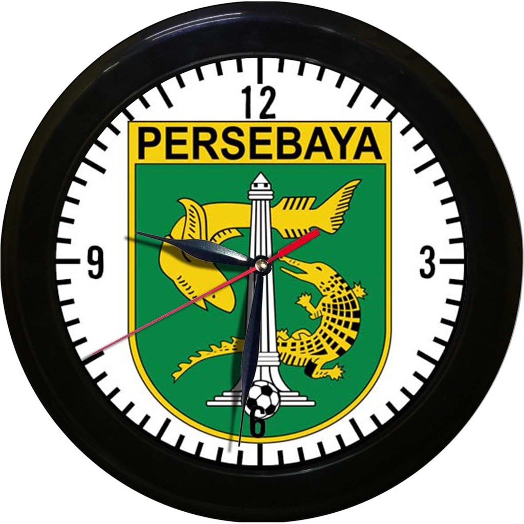 JAM DINDING PERSEBAYA 1   (DIAMETER 30CM)