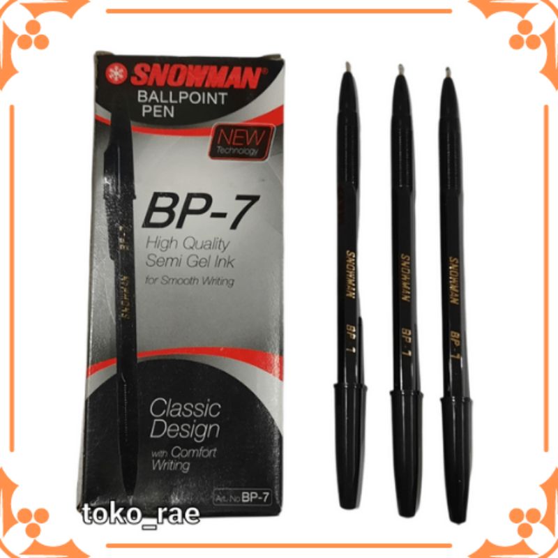 

Pulpen Pena Ballpoint Snowman BP-7 (Pcs)