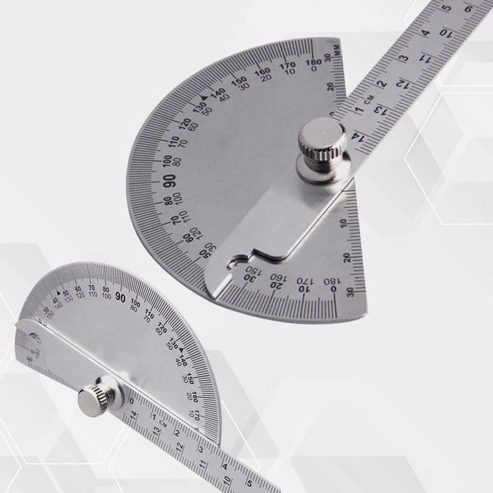 

Penggaris Busur 180 derajat Penggaris Drajat Sudut Angle Ruler 14.5cm promo