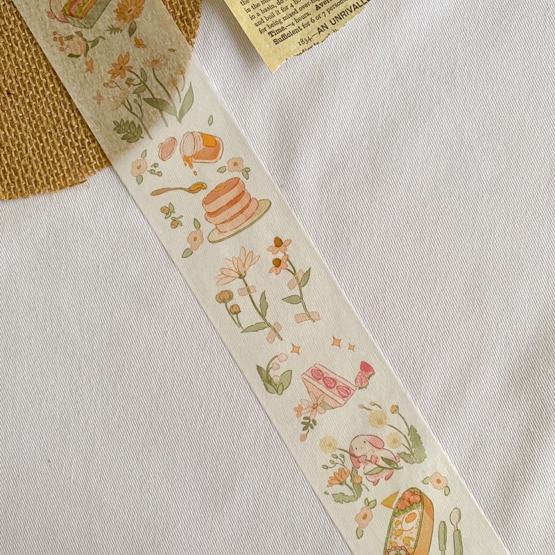 

[Sample] OrangeCat Dandelion Rabbit Washi Tape