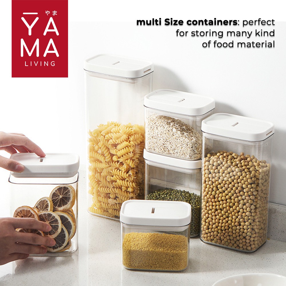 YAMA SHIMA Easy Lock Food Container Toples Kedap Udara Storage Penyimpanan Makanan Bumbu Dapur