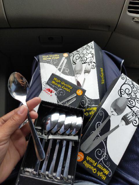 Set Sendok Garpu Kecil / Sendok Teh Mirror Finish Stainless Tebal