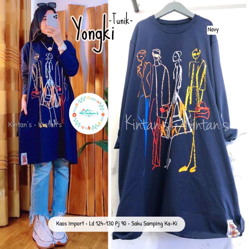 Yongki Tunik by kintans / Tunik muslimah modern halus keren