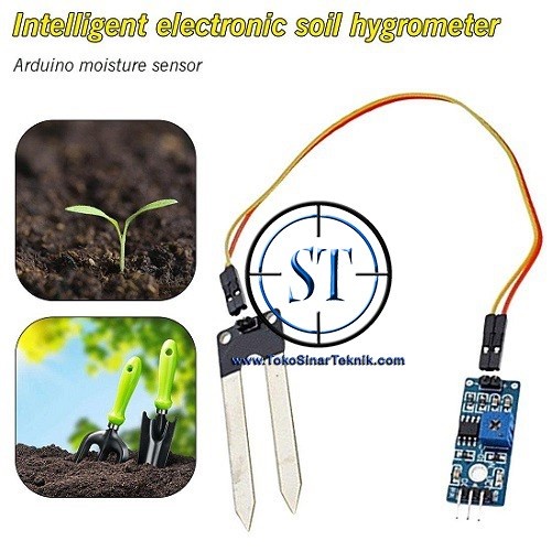 Sensor Kelembaban Tanah Soil Moisture Arduino Sensor Module Hygrometer Modul BB-21