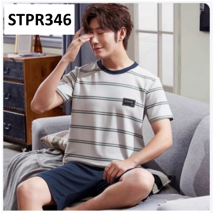 Baju Tidur Pria Dot Blue Navy - STPR120