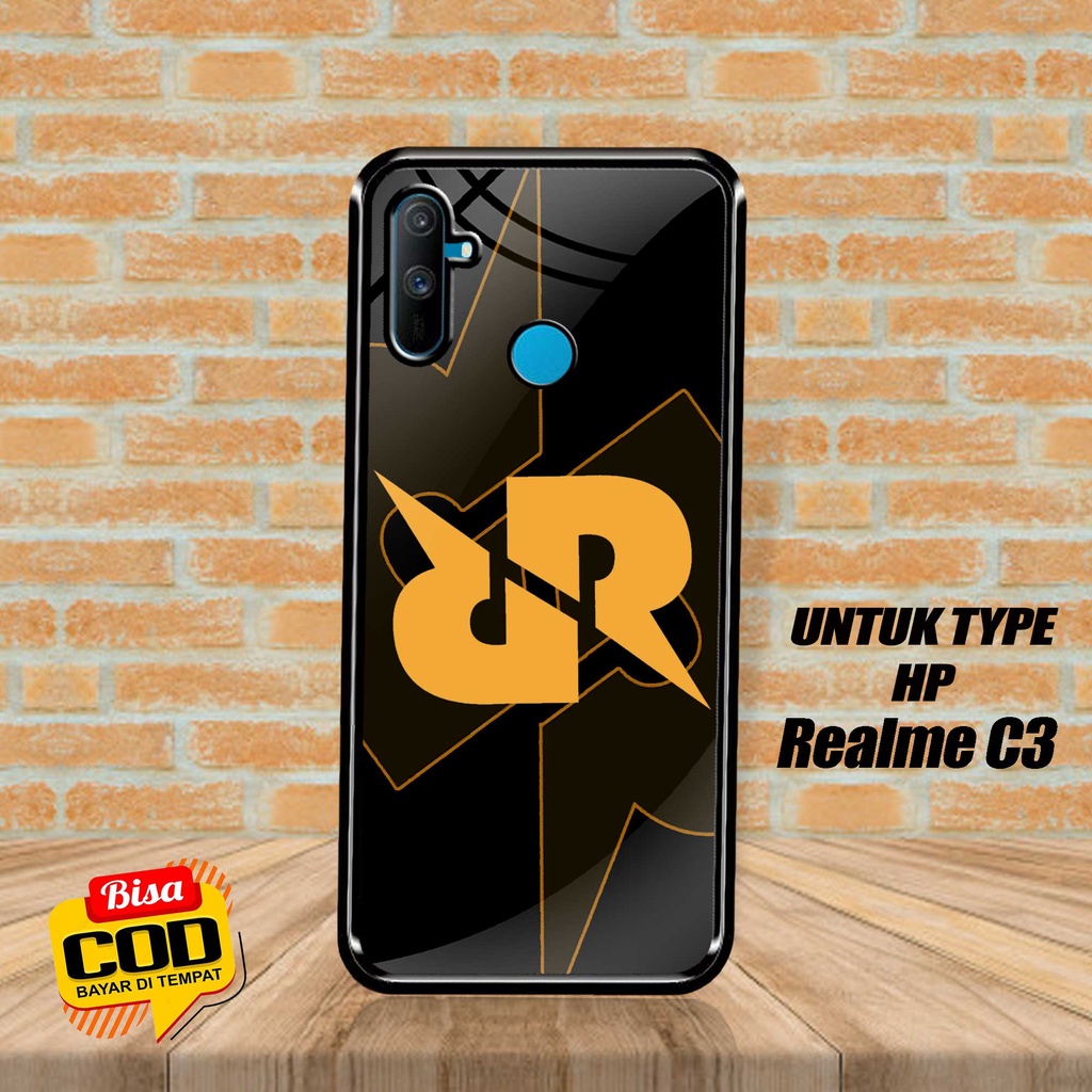 SRC Case Hardcase REALME C3 Motif RRQ GAMING Glossy 2D Terbaru Casing REALME Sarung Hp REALME Softca