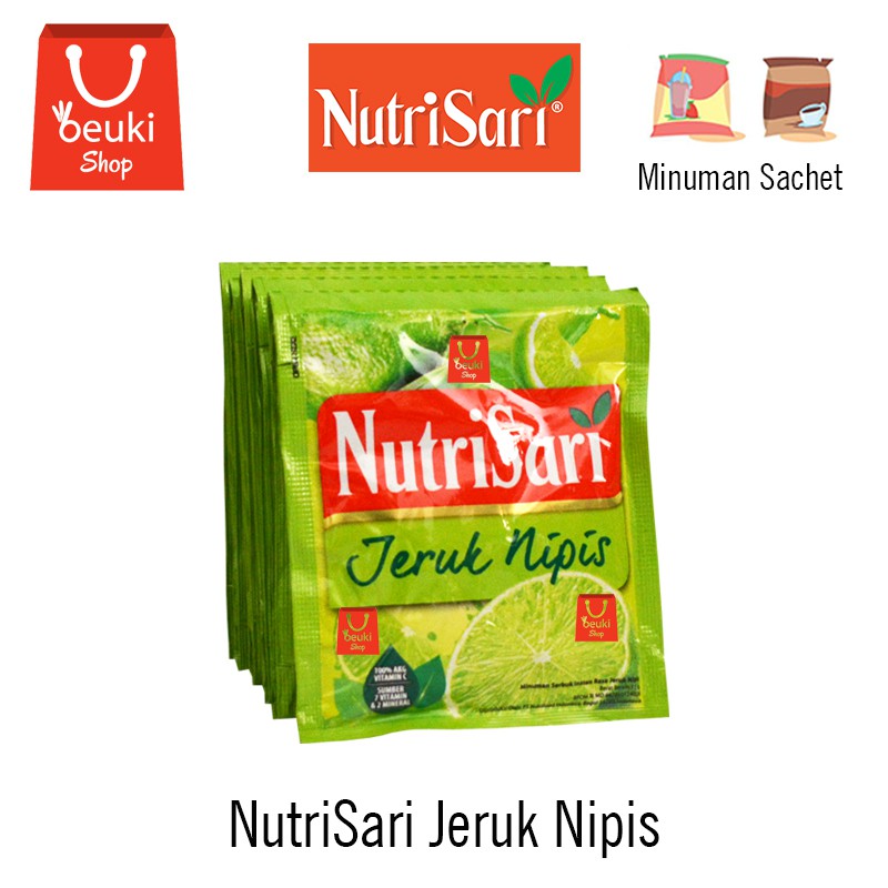 

NutriSari Jeruk Nipis Minuman Serbuk Rasa Jeruk Nipis Yang Menyegarkan - 10pcs x 14gr